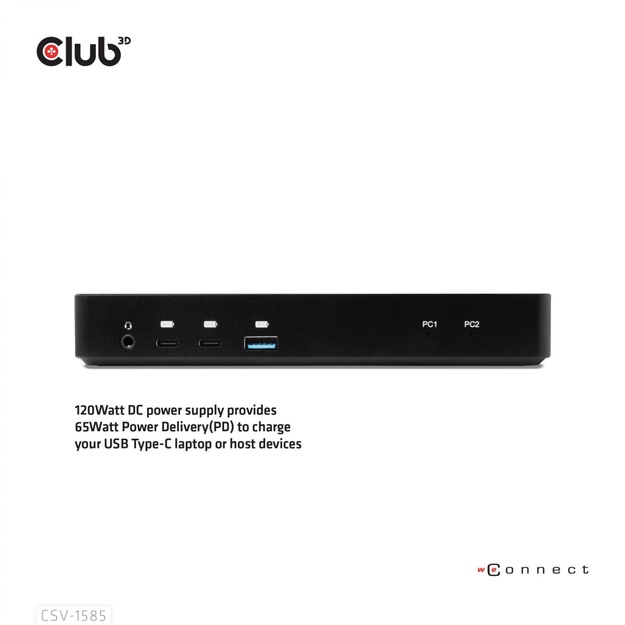 NB ACC DOCKING STATION/USB-C 120W CSV-1585 CLUB3D