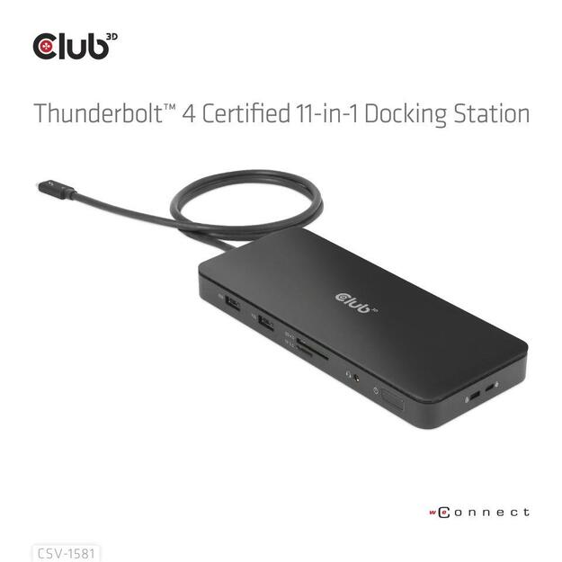 NB ACC DOCKING STATION 11IN1/THUNDERBOLT CSV-1581 CLUB3D 3