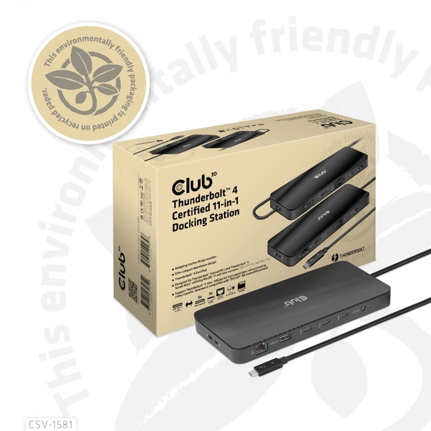 NB ACC DOCKING STATION 11IN1/THUNDERBOLT CSV-1581 CLUB3D