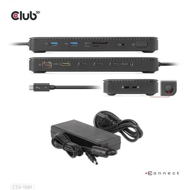 NB ACC DOCKING STATION 11IN1/THUNDERBOLT CSV-1581 CLUB3D
