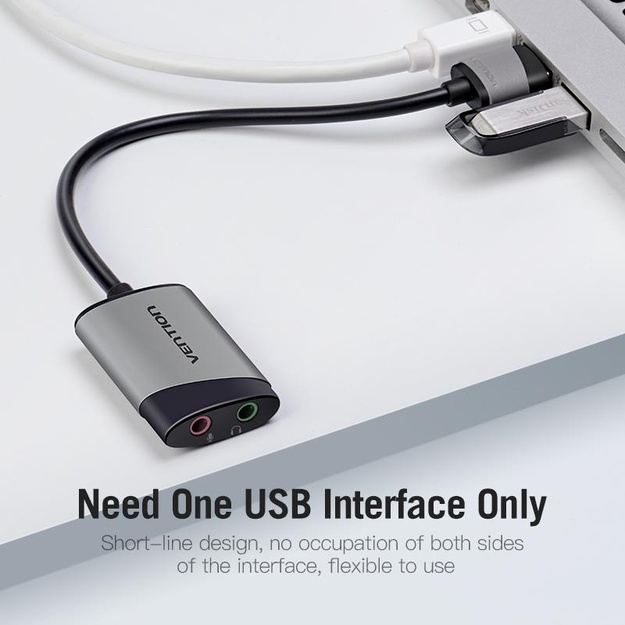SOUND CARD USB 2-PORT/0.15M CDKHB VENTION