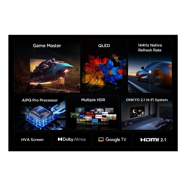 TV Set|TCL|75  |4K Ultra HD|3840 x 2160 pixels|Flat|16:9|QLED|75P8K