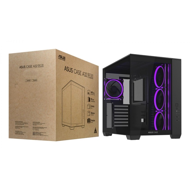 Case|ASUS|ATX/micro ATX/Mini-ITX|Black|PC|A32PLUSTGARGBBLACK