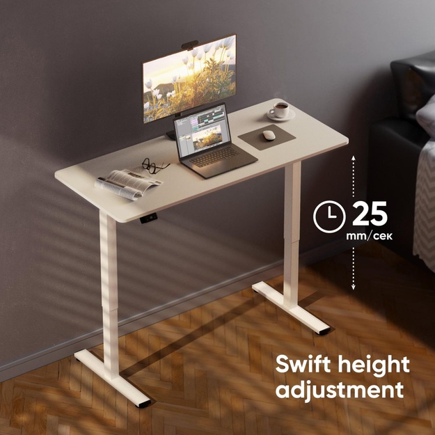 DESK MOTORISED/WHITE WDT221E-W ONKRON
