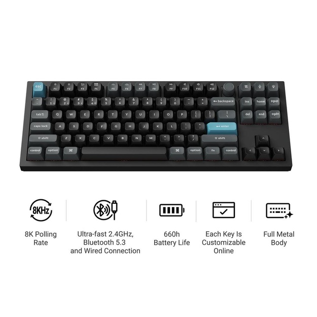 KEYBOARD WRL Q3 ULTRA/BLACK Q3U-M1 KEYCHRON