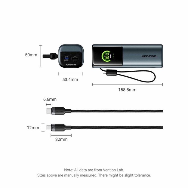 POWER BANK USB 27000MAH 200W/FKGH0 VENTION