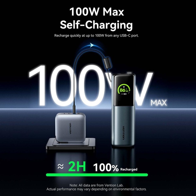 POWER BANK USB 27000MAH 200W/FKGH0 VENTION