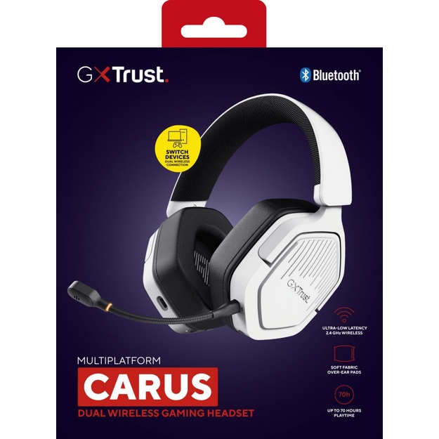 HEADSET GXT493 CARUS/WHITE 25534 TRUST