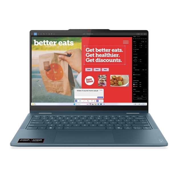 LENOVO Yoga7 2in1 14AKP10 AMD Ryzen AI 7 350 14inch WUXGA 16GB 512GB SSD M.2 2242 PCIe UMA noAC noPCORD W11H 2YR Carryin