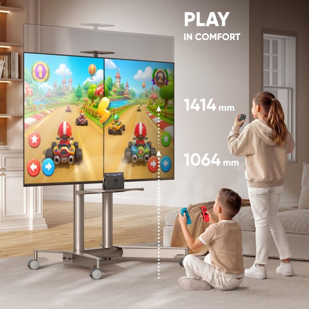TV SET ACC MOBILE STAND/32-75 /CHAMPAGNE TS1571-C ONKRON