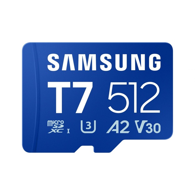 SAMSUNG T7 microSD Memory Card 512GB for Smartphones Tablets and Handheld Consoles up to 170MB/s Read