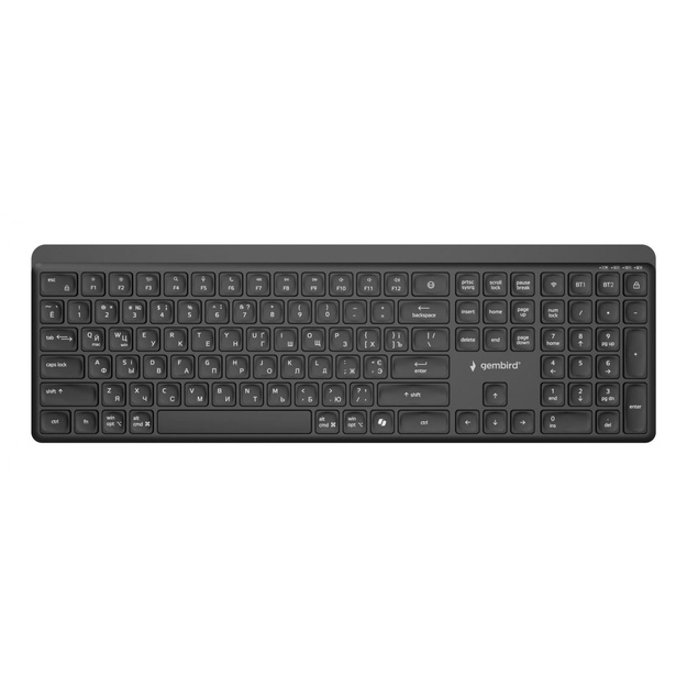 KEYBOARD WRL SLIM BT CYRILLIC/KB-WPS-03-CYRL GEMBIRD