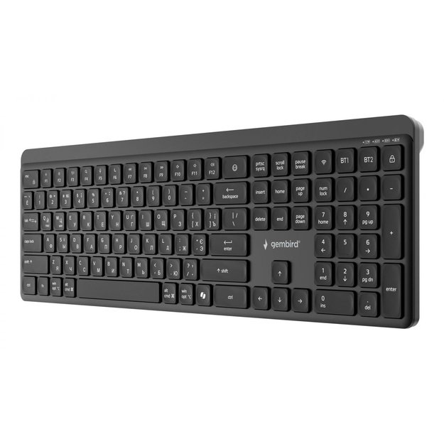 KEYBOARD WRL SLIM BT CYRILLIC/KB-WPS-03-CYRL GEMBIRD