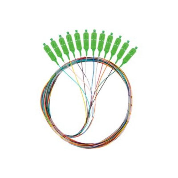 LANBERG Fiber optic Pigtail SM SC/APC ST A1 12X2m MC