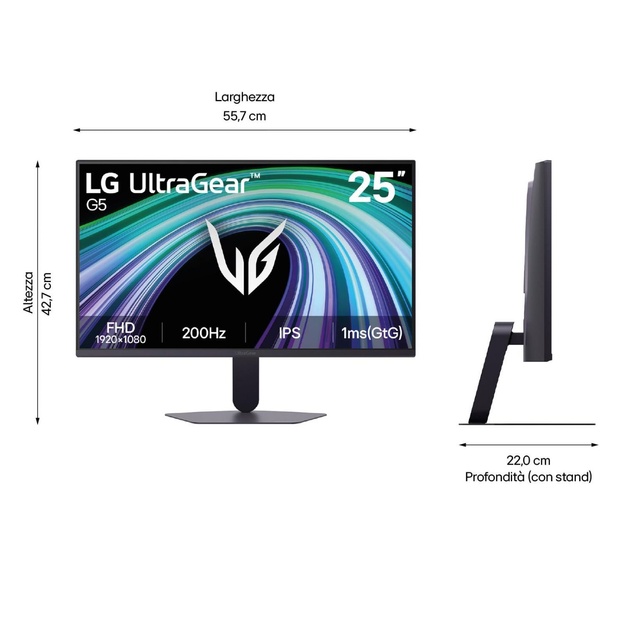 LCD Monitor|LG|24.4  |1920 x 1080 pixels|Full HD|Native aspect ratio 16:9|LCD|Flat|25G523B-B