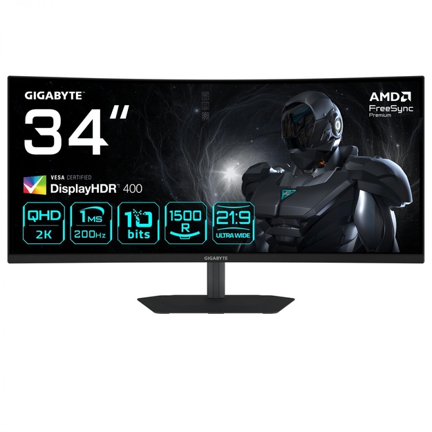 LCD Monitor|GIGABYTE|34  |3440 x 1440 pixels|UltraWide Quad HD|Native aspect ratio 21:9|LED|Curved|G34WQC2EK