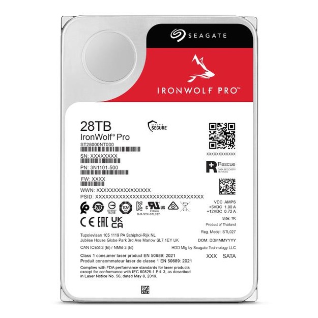 HDD|SEAGATE|Serial ATA III|3.5  |Buffer 512 MB|7200 RPM| 28 TB|ST28000NT000|ST28000NT000