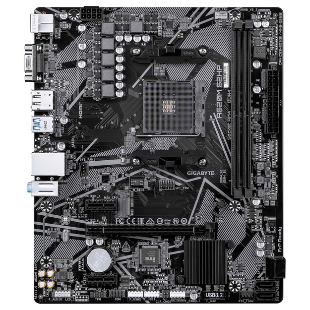 Mainboard|GIGABYTE|AMD A520|Socket AM4|micro ATX|RAM DDR4-SDRAM|2xSlots|1xNumber of M.2 (M) slots|A520MS2HP1.0