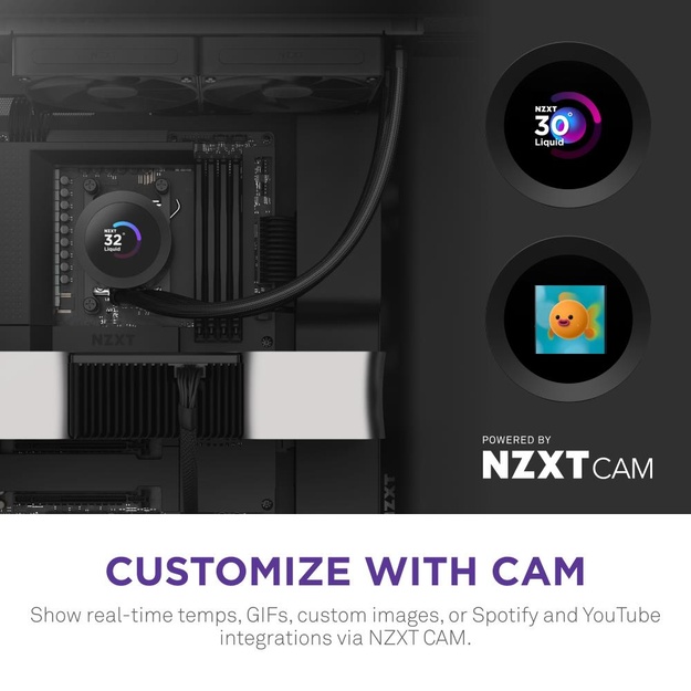 NZXT water cooling Kraken Plus 280 LCD black