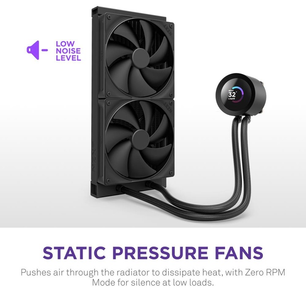 NZXT water cooling Kraken Plus 280 LCD black