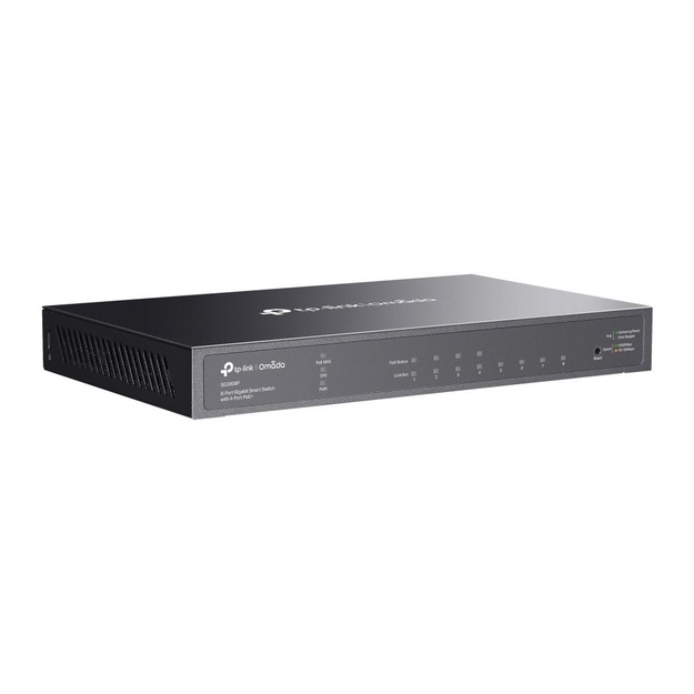 Komutatorius TP-LINK TL-SG2008P Type L2+ Desktop 8x10Base-T 100Base-TX  1000Base-T PoE+ ports 4 62W