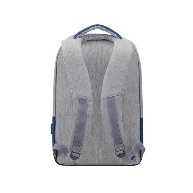 Nešiojamo kompiuterio kuprinė NB CASE ANTI-THEFT 15.6 /7562 GREY/DARK BLUE RIVACASE