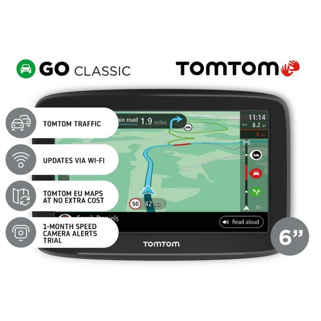 CAR GPS NAVIGATION SYS 6 /GO CLASSIC 1BA6.002.20 TOMTOM