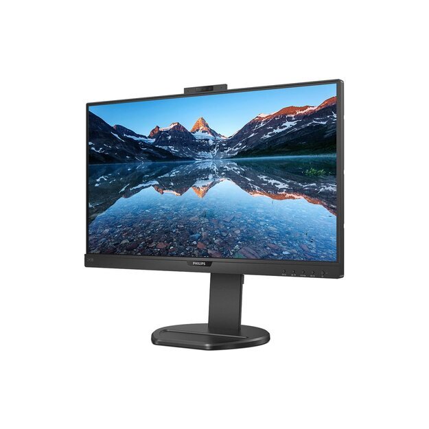 Monitorius PHILIPS 243B9H/00 23.8inch IPS 1920x1080 USB-C DP HDMI 250cd/m2 speakers webcam pop up 3 side frameless B-LINE