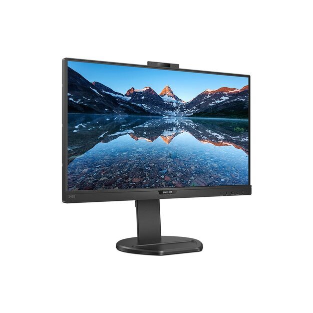 Monitorius PHILIPS 243B9H/00 23.8inch IPS 1920x1080 USB-C DP HDMI 250cd/m2 speakers webcam pop up 3 side frameless B-LINE