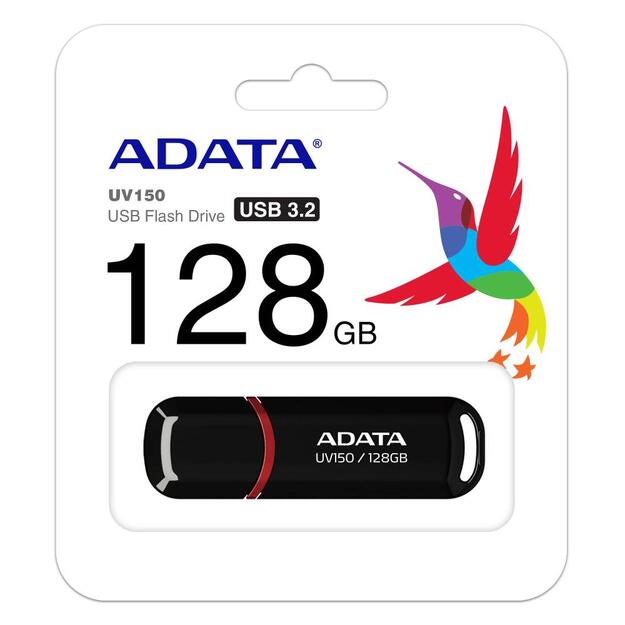 USB raktas ADATA UV150 128GB USB3.0 Stick Black