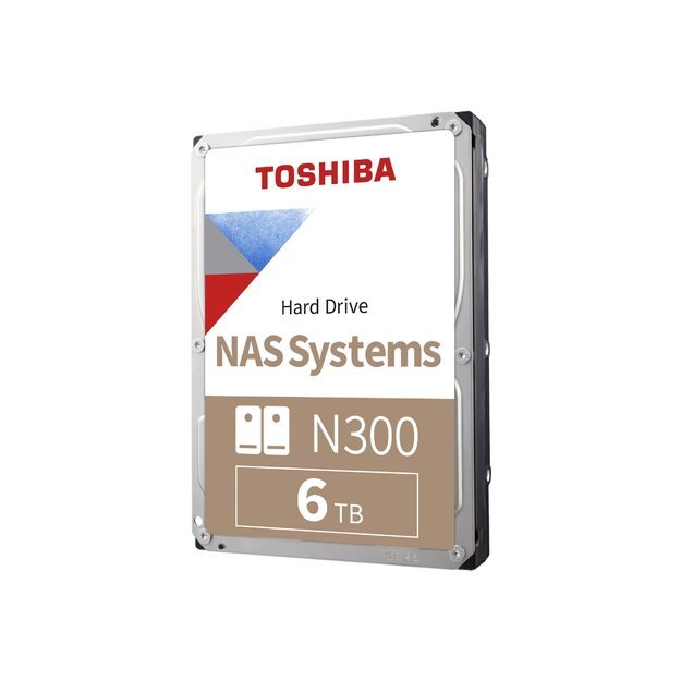 TOSHIBA N300 NAS Hard Drive 6TB SATA 3.5inch 7200rpm 256MB Bulk