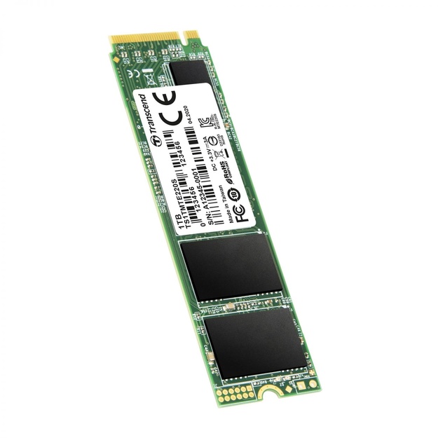 Kietasis diskas (SSD) vidinis TRANSCEND 1TB M.2 2280 PCIe Gen3x4 M-Key 3D TLC with Dram