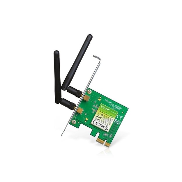 Tinklo plokštė TP-LINK 300MBit s WLAN-N PCI Express-Adapter Atheros-Chipsatz 2T2R 2,4GHz 2 removeable antennas