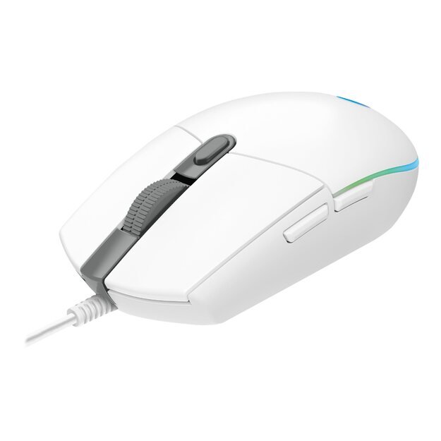 Kompiuterinė pelė laidinė LOGITECH G203 LIGHTSYNC Gaming Mouse White