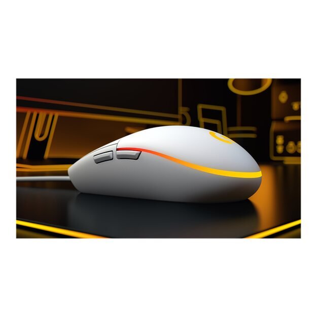 Kompiuterinė pelė laidinė LOGITECH G203 LIGHTSYNC Gaming Mouse White