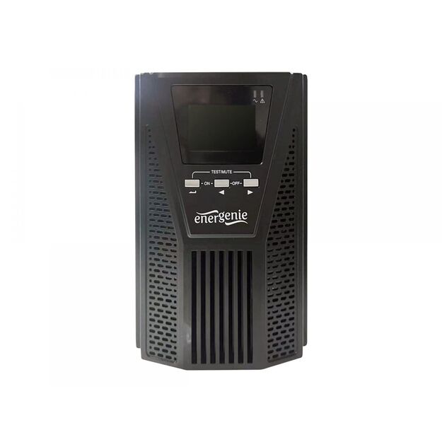 Nepertraukiamo maitinimo šaltinis UPS ENERGENIE EG-UPSO-1000 online 1000VA 1x Schuko 3x IEC LCD display black colour