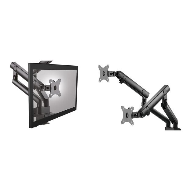 ICYBOX IB-MS314-T Monitor stand with table support for two monitors up to 32inch 10