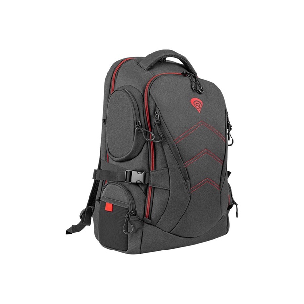 Nešiojamo kompiuterio kuprinė NATEC Genesis laptop backpack Pallad 550 black 15.6inch/17.3inch