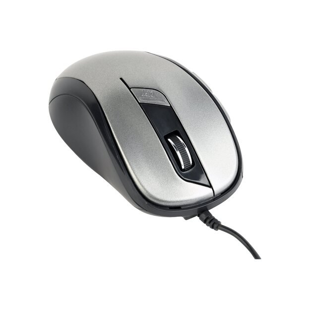 Kompiuterinė pelė laidinė GEMBIRD MUS-6B-01-BG Gembird optical mouse MUS-6B-01-BG, 1600 DPI, USB, Black/spacegrey 12