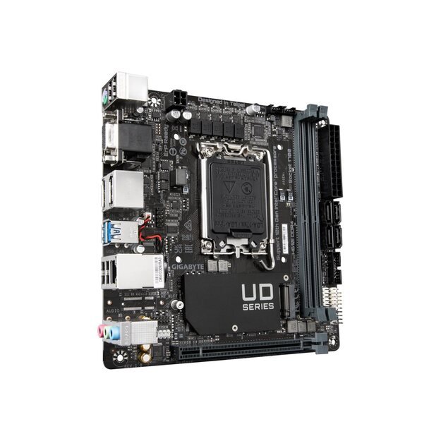 Pagrindinė plokštė GIGABYTE H610I DDR4 LGA 1700 1xHDMI 2xDP 1xD-Sub 4xSATA 6Gb/s