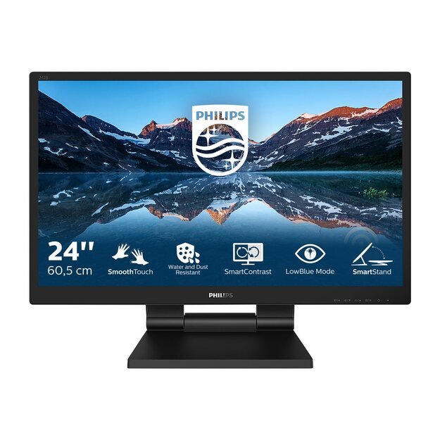 Monitorius PHILIPS 242B9T/00 Monitor Philips 242B9T/00, 24 FullHD, IPS, 5ms DP/DVI/HDMI, speakers 1