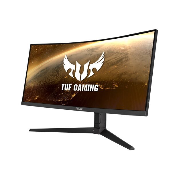 Monitorius ASUS VG34VQL1B 34inch VA WLED 3440x1440 21:9 165Hz 550cd/m2 1ms 2xHDMI 2xDP 4xUSB 3.0