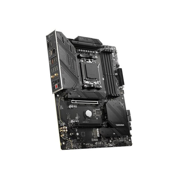 Pagrindinė plokštė|MSI|AMD B650|SAM5|ATX|Memory DDR5|Memory slots 4|1xPCI-Express 1x|2xPCI-Express 16x|3xM.2|1xHDMI|1xDisplayPort|2xUSB 2.0|7xUSB 3.2|1xUSB-C|1xOptical S/PDIF|1xRJ45|5xAudio port|MAGB650TOMAHAWKWIFI 5