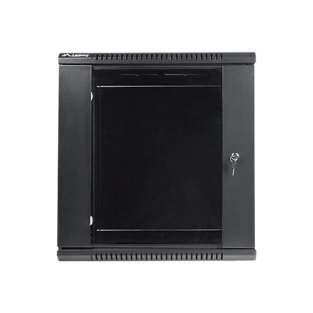 Komutacinė spinta pakabinama LANBERG WF01-6412-10B rack 19 demounted flat pack 12U/600x450mm black