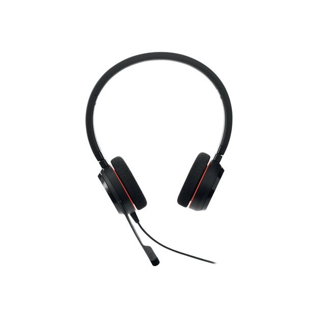 Ausinės JABRA EVOLVE 20 MS Stereo USB Headband Noise cancelling USB connector with mute-button and volume control on the cord 40