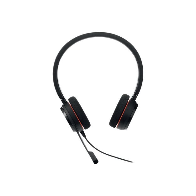 JABRA EVOLVE 20 MS Stereo USB Headband Noise cancelling USB connector with mute-button and volume control on the cord