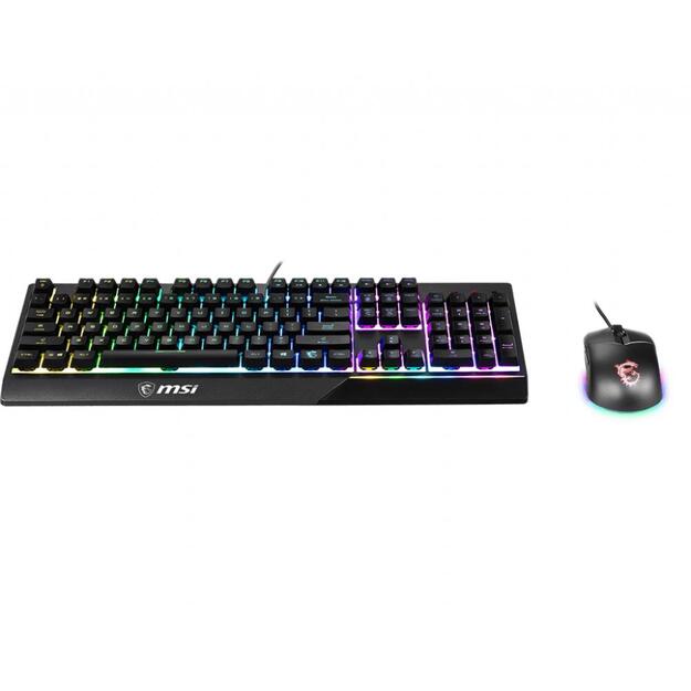 Klaviatūra + pelė komplektas KEYBOARD +MOUSE/VIGOR GK30 COMBO US MSI