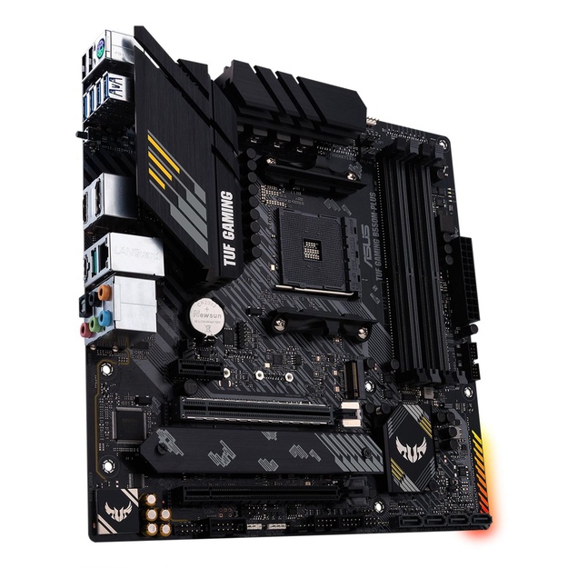 Pagrindinė plokštė|ASUS|AMD B550|SAM4|MicroATX|1xPCI-Express 3.0 1x|1xPCI-Express 3.0 16x|2xM.2|1xPCI-Express 4.0 16x|Memory DDR4|Memory slots 4|1xHDMI|1xDisplayPort|2xUSB 2.0|1xUSB type C|5xUSB 3.2|1xPS/2|1xOptical S/PDIF|1xRJ45|5xAudio port|TUFGAMINGB55