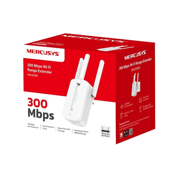 Belaidžio ryšio stiprintuvas WRL RANGE EXTENDER 300MBPS/MW300RE MERCUSYS