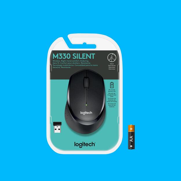 Kompiuterinė pelė belaidė OPTICAL WRL M330/SILENT P 910-004909 LOGITECH 35